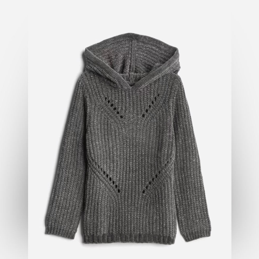 Nine One Eight Brianne Hooded Chenille Sweater